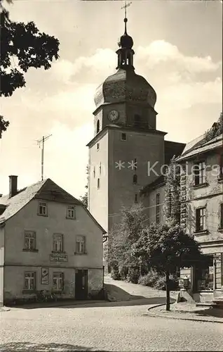 Gefell Schleiz Markt Kirche Gasthaus Kat. Gefell Schleiz