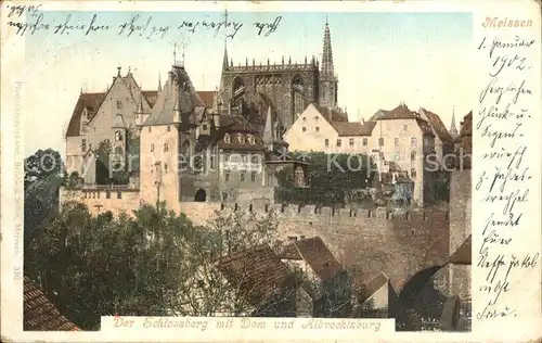 Meissen Elbe Sachsen Schlossberg Dom Albrechtsburg Kat. Meissen