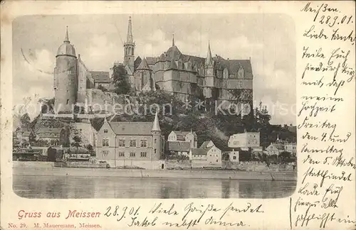 Meissen Elbe Sachsen Schloss Kat. Meissen