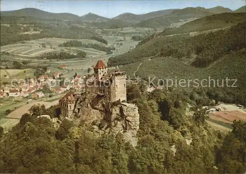 Berwartstein Fliegeraufnahme Burg Kat. Erlenbach bei Dahn