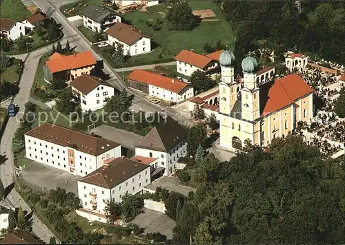 Pfarrkirchen Inn Wallfahrtskirche Gartlberg Salvatorkolleg Fliegeraufnahme Kat. Pfarrkirchen