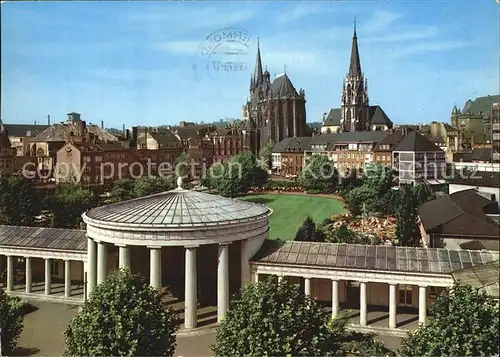 Bad Aachen Elisenbrunnen mit Dom