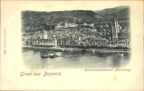 Boppard Rhein Kaltwasserheilanstalt Marienberg Kat. Boppard