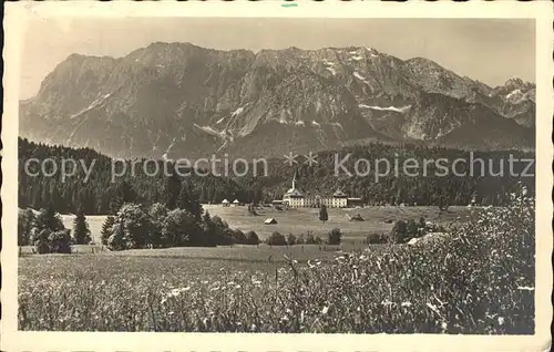 Elmau Schloss Wettersteinwand Kat. Kruen