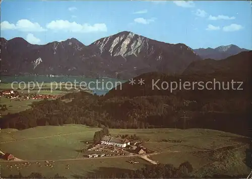 Grossweil Fliegeraufnahme Alpengasthof und Cafe Kreut Alm Kat. Grossweil