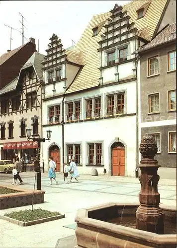 Weissenfels Saale Heinrich Schuetze Haus Kat. Weissenfels