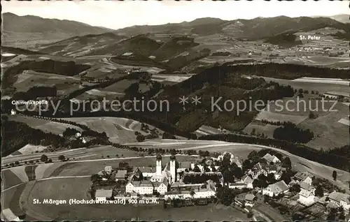 Maergen St Hochschwarzwald  Sankt Peter Luftaufnahme Kat. St. Maergen