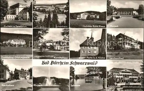 Bad Duerrheim Kurheim Sanatorium Luisenheim Heilstaette Rotes Kreuz Karolushaus Kat. Bad Duerrheim