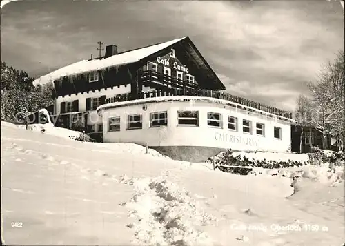 Oberjoch Cafe Lanig Terrasse Kat. Bad Hindelang