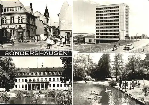 Sondershausen Thueringen Hauptpostamt Borntal Schloss Hochhaus Kat. Sondershausen