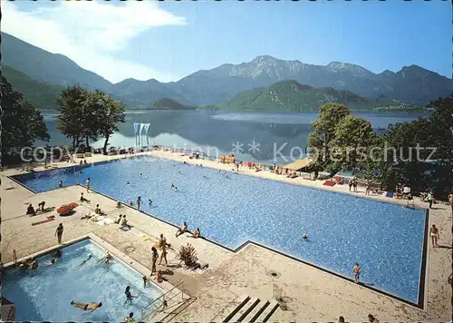 Trimini Freibad mit Blick zum Herzogstand