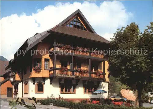 Brandenberg Todtnau Gasthaus zum Hirschen Kat. Todtnau