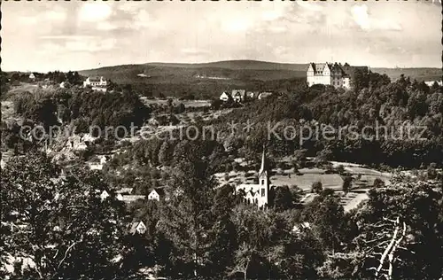 Niedernhausen Odenwald mit Schloss Kat. Fischbachtal