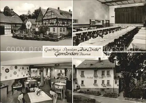 Gemuenden Taunus Gasthaus Pension Zur Linde Kat. Weilrod