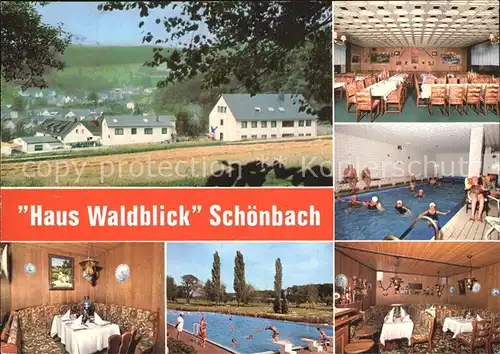 Schoenbach Dillkreis Haus Waldblick Kat. Herborn