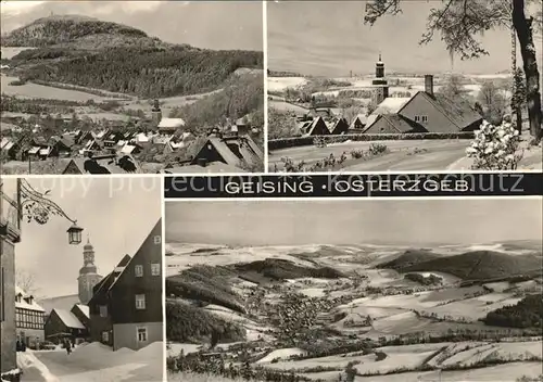 Geising Erzgebirge Panoramen Winter Kat. Geising Osterzgebirge