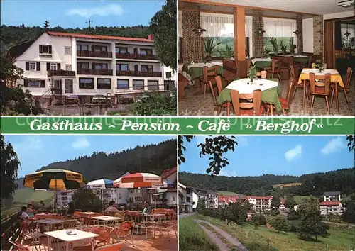 Rothenberg Odenwald Raubach Gasthaus Pension Cafe Berghof Kat. Rothenberg
