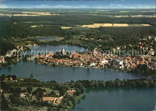 Moelln Lauenburg Kneipp Luftkurort Naturpark Lauenburgische Seen Fliegeraufnahme Kat. Moelln