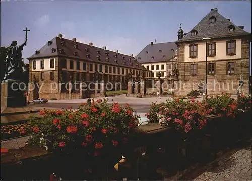 Fulda Stadtschloss mit Bonifatiusdenkmal Barockstadt Kat. Fulda