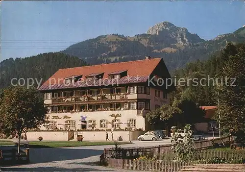 Bayrischzell Hotel Alpenrose mit Wendelstein Bayerische Alpen Kat. Bayrischzell