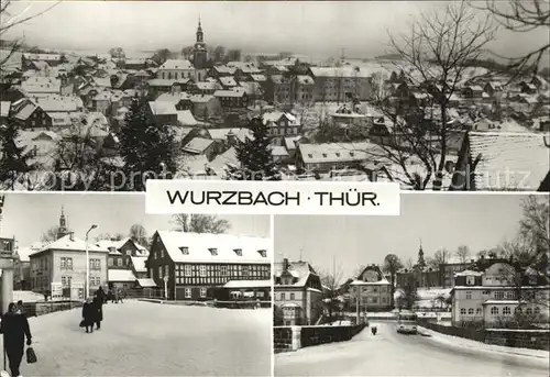 Wurzbach OrtsansichteWintern  Kat. Wurzbach