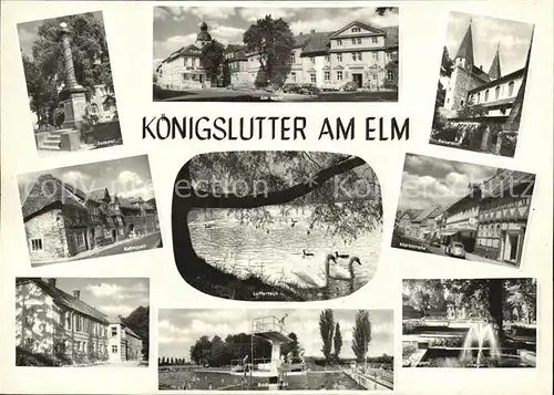 Koenigslutter Elm Kriegerdenkmal Landeskrankenhaus Kattreppeln Zollplatz Kat. Koenigslutter am Elm