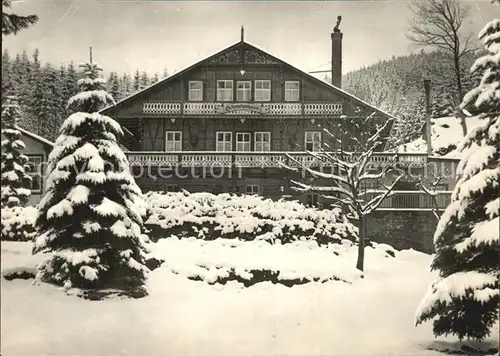 Tabarz Hotel Schweizerhaus Winter Kat. Tabarz Thueringer Wald
