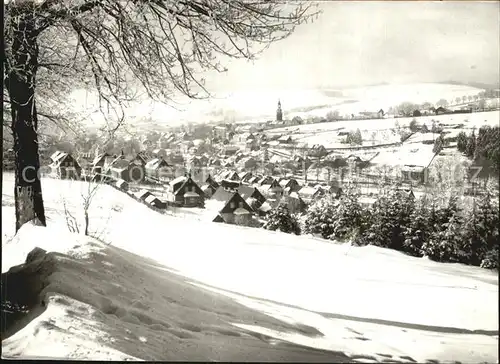 Wurzbach Winterlandschaft Panorama Kat. Wurzbach