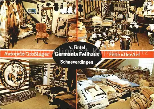 Schneverdingen Germania Fellhaus von Fintel Autopelz Grosslager Kat. Schneverdingen