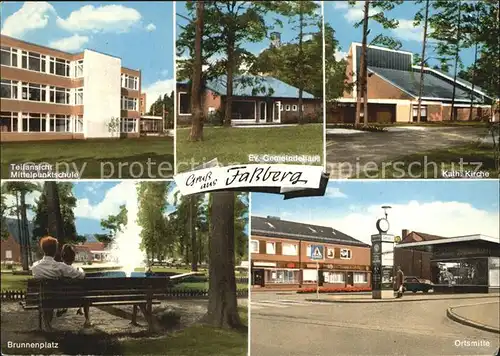 Fassberg Evangelische Gemeindehaus Katholische Kirche Ortsmitte  Kat. Fassberg