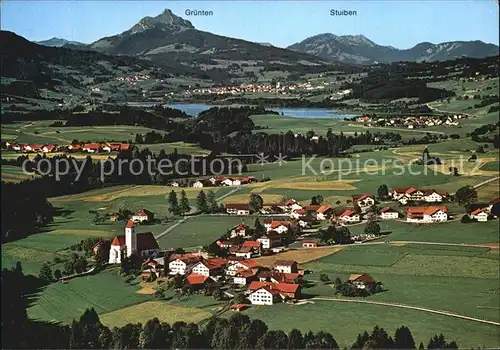 Maria Rain Allgaeu Gruentensee Gruenten Stuiben Fliegeraufnahme  Kat. Mittelberg Oy