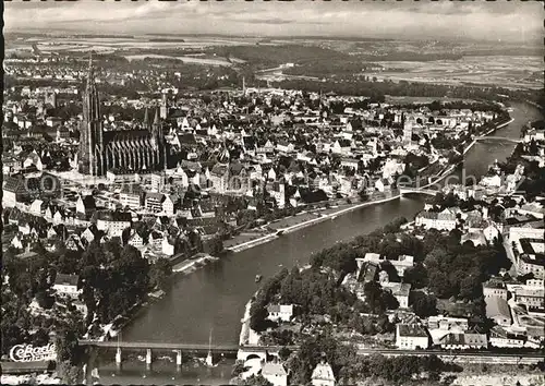 Ulm Donau Luftaufnahme Kat. Ulm