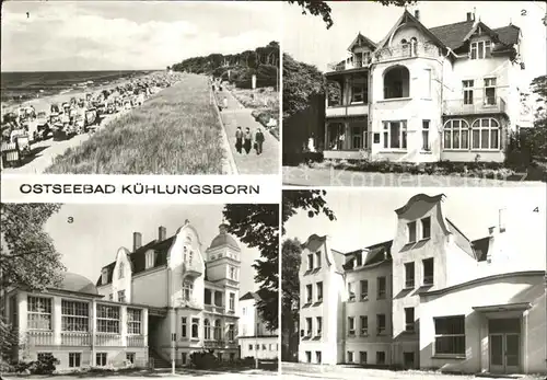 Kuehlungsborn Ostseebad Strand Erholungsheime Waldidyll Pestalozzi Ostseestern Kat. Kuehlungsborn