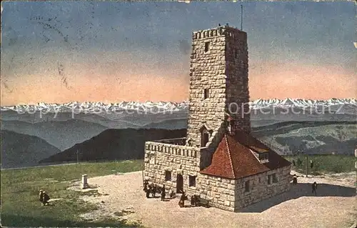 Feldberg Schwarzwald Feldbergturm Alpenpanorama Kat. Feldberg (Schwarzwald)