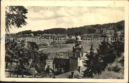 Wippra Kirche Panorama Kat. Wippra Kurort