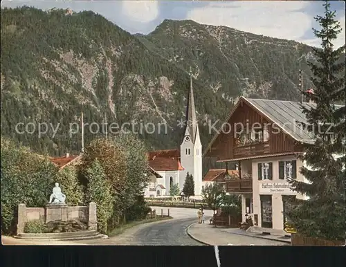 Bayrischzell Kriegerdenkmal Kirchenpartie Kat. Bayrischzell