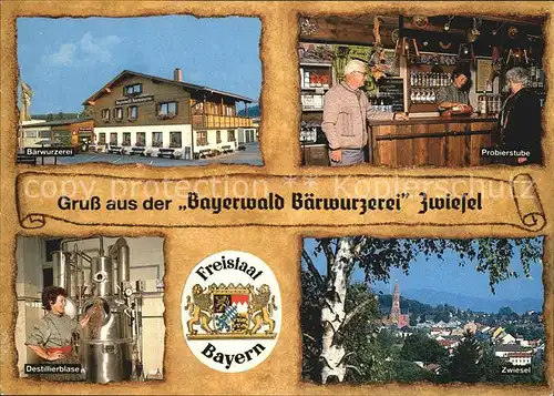 Zwiesel Niederbayern Bayerwald Baerwurzerei Destillierblase Kat. Zwiesel