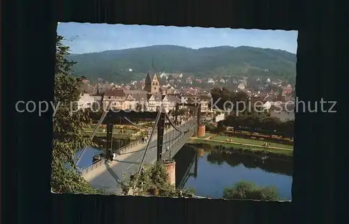 Bad Nassau Lahnpartie Bruecke Kat. Nassau Lahn