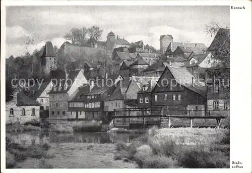 Kronach Oberfranken Partie am Fluss Kat. Kronach