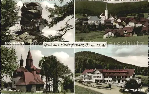 Bischofsmais Teufelstisch Hotel Wastlsaege Sankt Hermann Kat. Bischofsmais