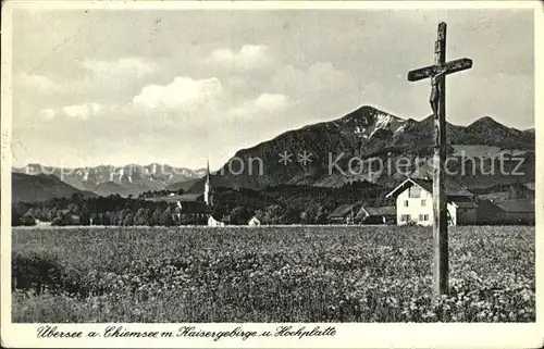 uebersee Chiemsee Kaisergebirge Hochplatte