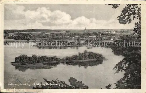 Feldberg Mecklenburg Reiherberg Panorama Kat. Feldberger Seenlandschaft