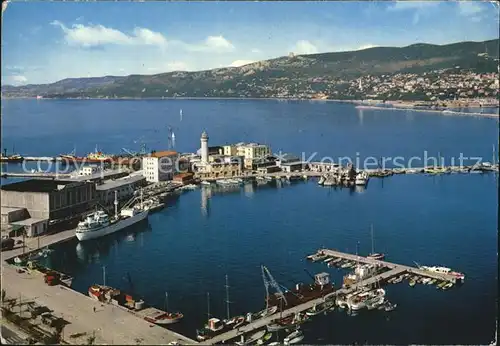 Trieste Fliegeraufnahme Hafen La Lanterna Kat. Trieste