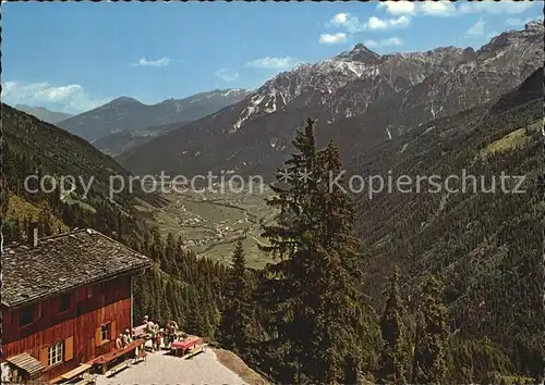 Neustift Brixen Suedtirol Milderaun Alm mit Patscherkofel Serles Kat. Bressanone