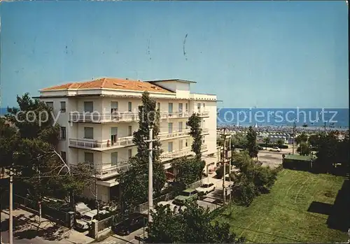 Riccione Hotel Campidoglio Spiaggia Blick zum Strand