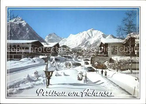 Pertisau Achensee Ortspartie im Winter Kat. Eben am Achensee