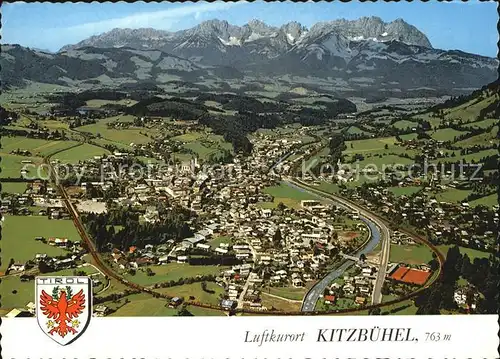 Kitzbuehel Tirol Fliegeraufnahme Kat. Kitzbuehel