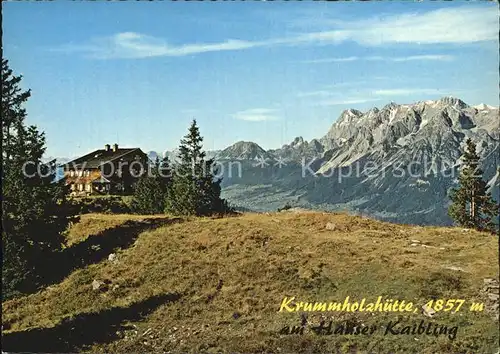 Haus Ennstal Krummholzhuette am Hauser Kaibling Alpenpanorama Kat. Oesterreich