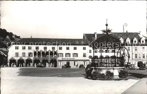 Bruck Mur Kornmesserhaus mit Stadtbrunnen Kat. Bruck an der Mur