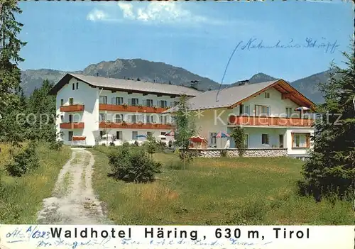 Haering Tirol Bad Waldhotel Kat. Bad Haering